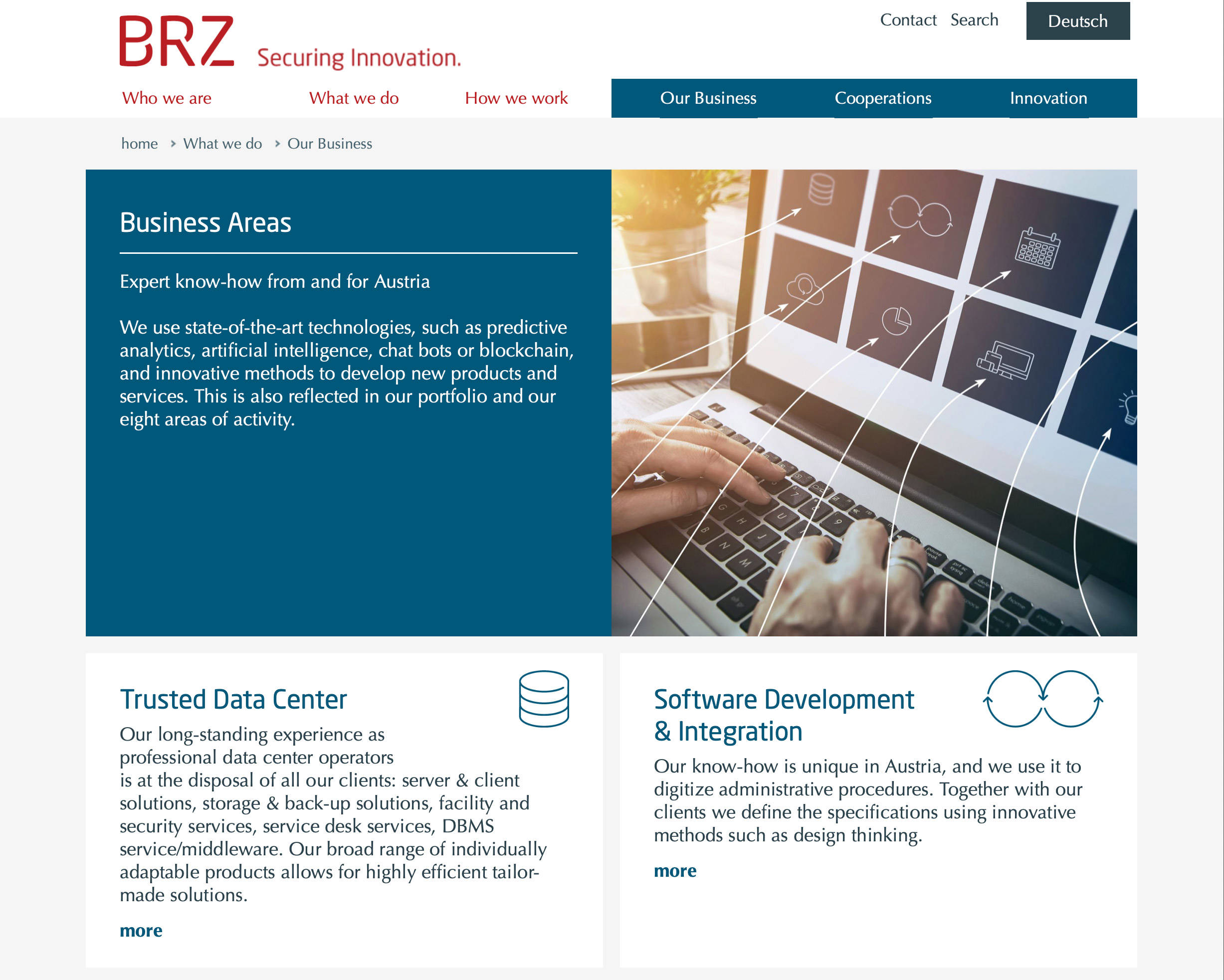 BRZ – Business Areas